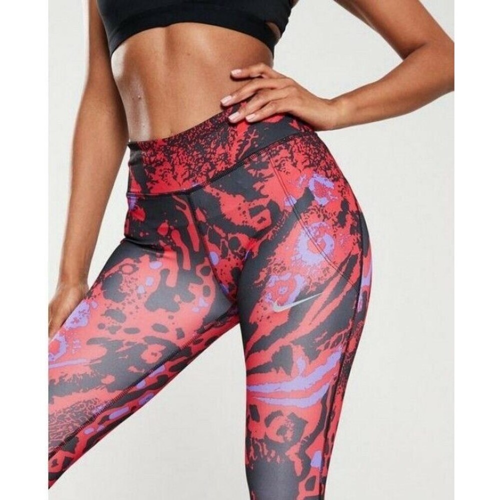 Nike Power Red 7/8 Length Tight Fit Running Tights BV3328-657   Size : XS